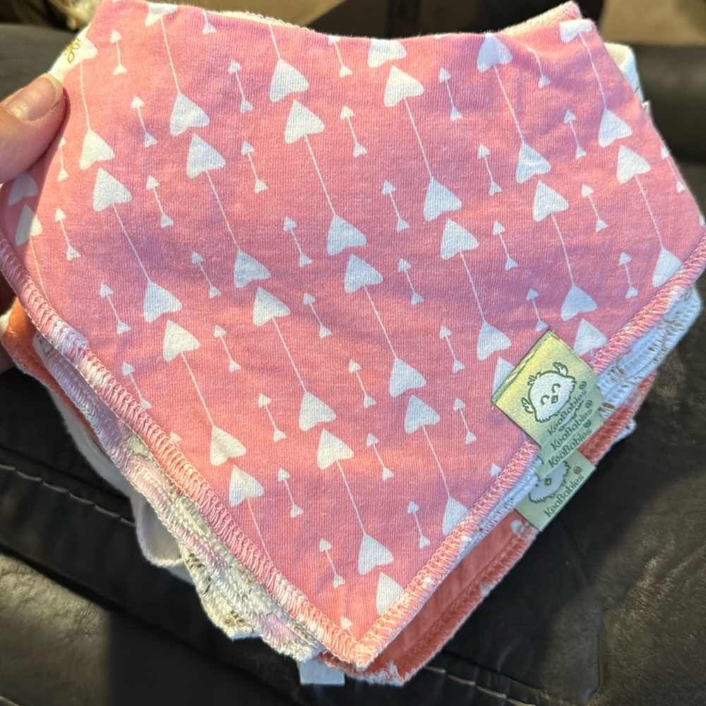 Cute teething bibs bundle (set of 9)